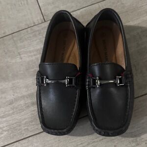 Bruno Magli Kids Black Leather Dress Shoes